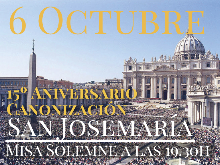 aniversario canonizacion san josemaria